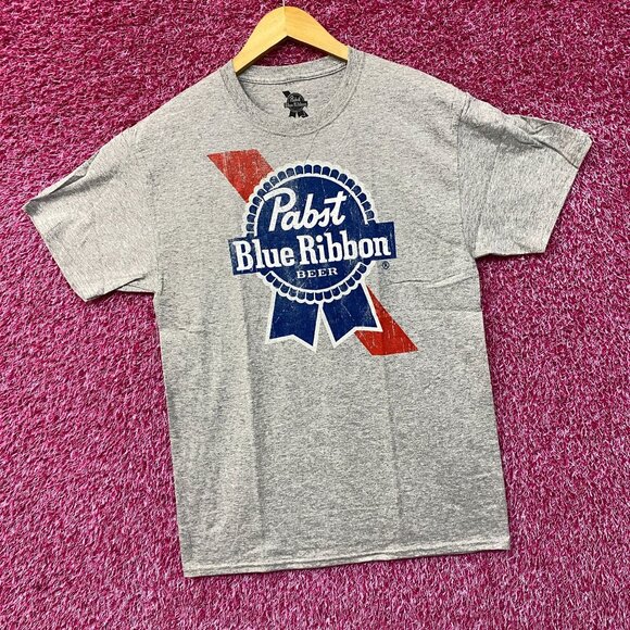 Pabst Blue Ribbon Promo Gray T-Shirt Medium - Picture 3 of 4